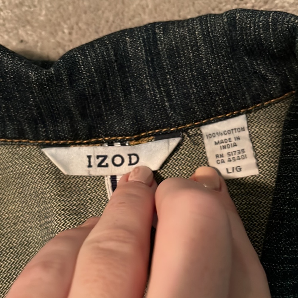 Vintage Izod Jean Jacket/Blazer - Picture 4 of 5